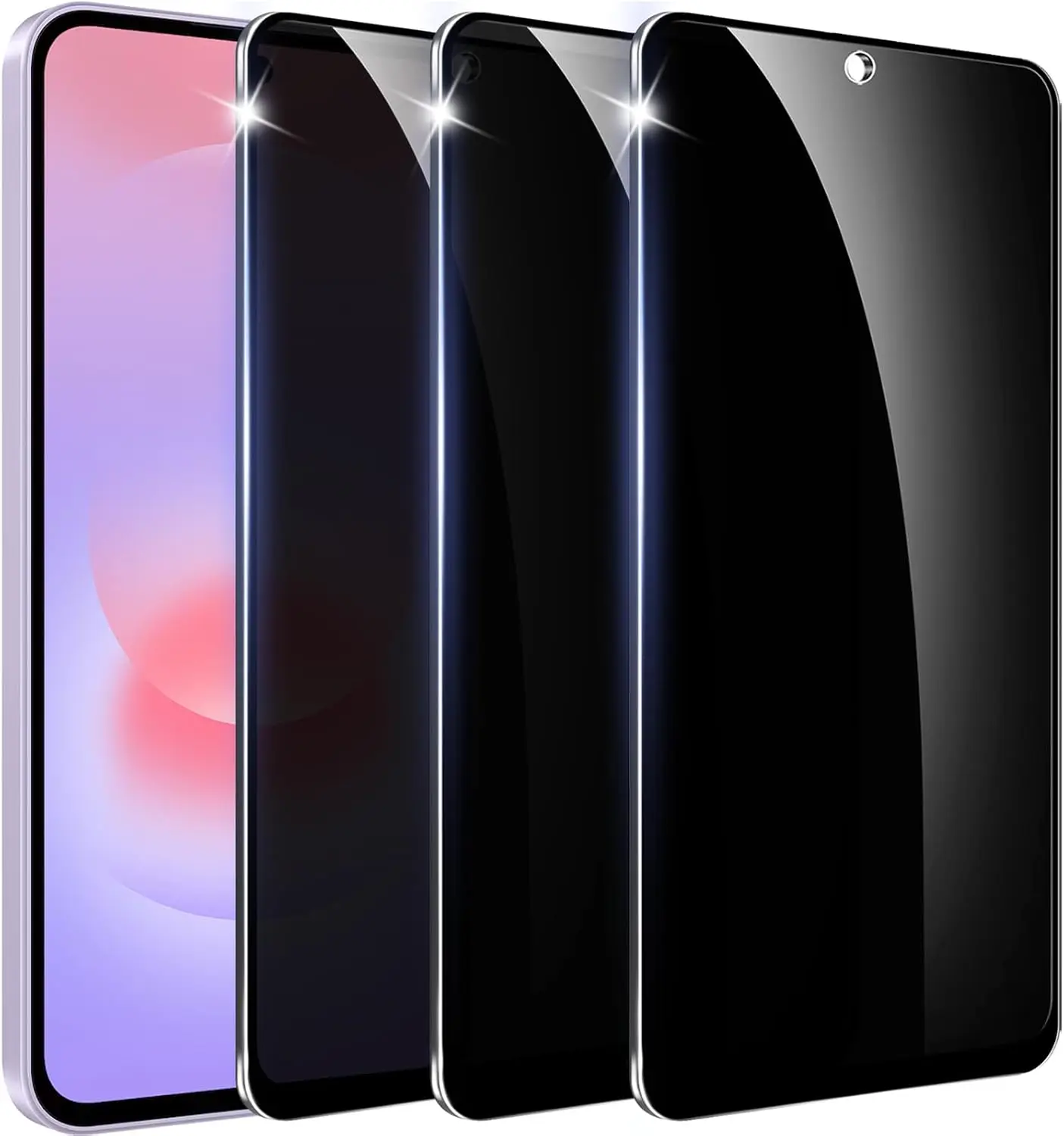 3+1 Pack Designed for Samsung Galaxy A37 Privacy Screen Protector,9H Tempered GlassNot Support Fingerprint Unlock AntiSpy Film Compatible With Samsung A37 5G