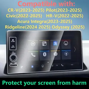 Screen Protection Film for The 2023-2025 Civic HRV Integra, Designed for The 9-Inch Multimedia Touch Screen of The CRV EX-L Sport Touring Hybrid Screen Protector Film
