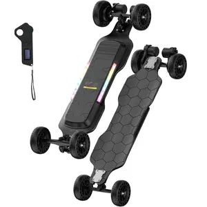 V6/V6pro/V8/V10 Electric Skateboard with Remote 450W/500W/1200W/3000W Brushless Motor 12Mph/30Mph/32Mph Top Speed Electric Longboard for Adults & Teens High Wheels Silent Wheels