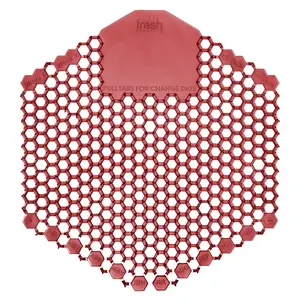 Fresh Products Wave 3D Urinal Screen Virtually Eliminates Urine Splash 30 Day Use Easy Installation Beneficial Bacteria Consistent Fragrance Made in the USA 10pk Urinal Screens Spiced Apple