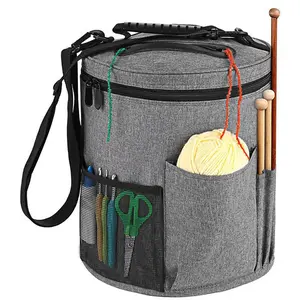 Large Capacity Crochet Storage Bag, Crochet Hooks Storage Bag, Crochet Supplies Organizer, Crochet Hooks Storage Bag for Home & Travel