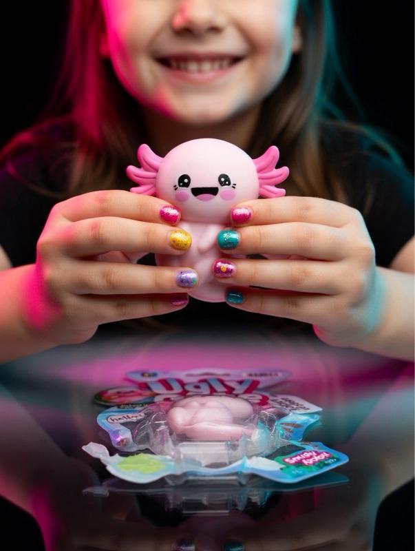 Ugly Cute Smushy Axolotl Squishy Toy | Mystery Color | Slow Rise Stress Relief