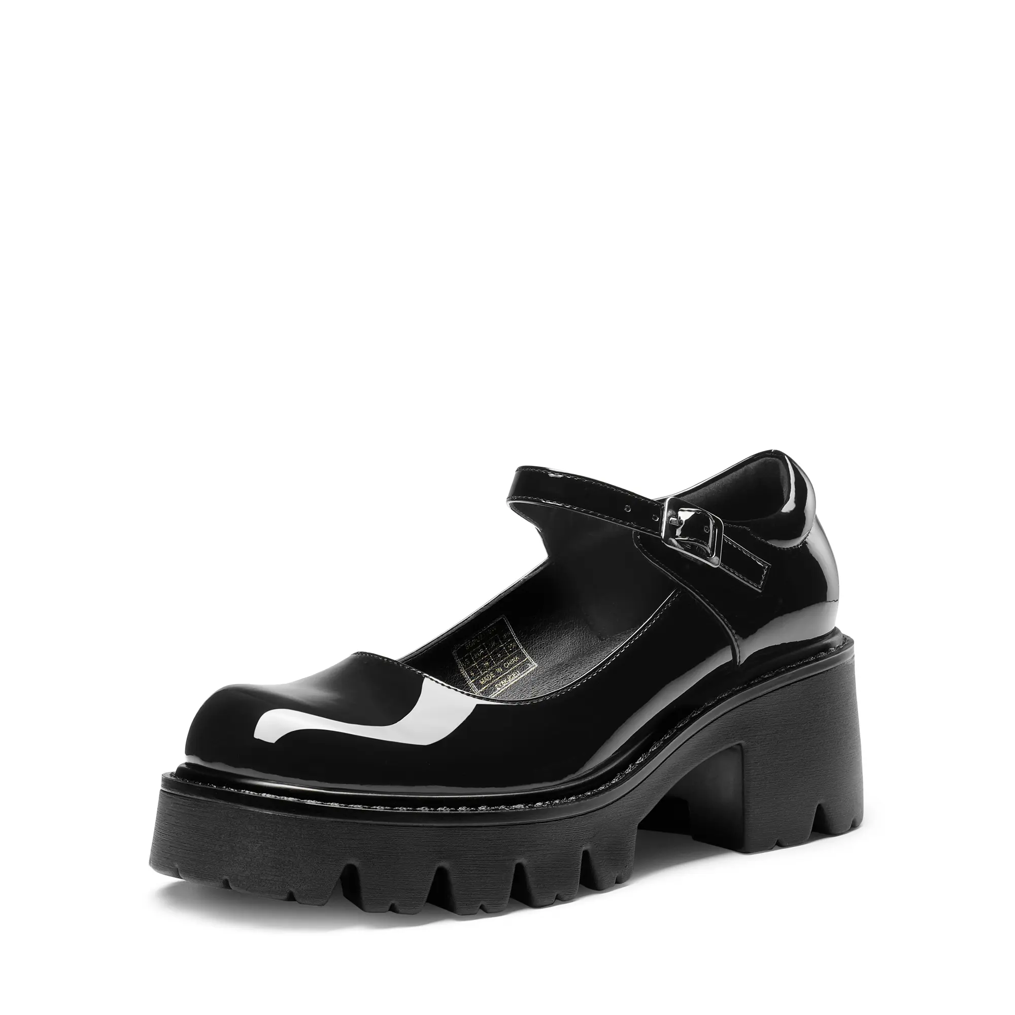 Dream Pairs Women's Mary Janes Shoes Platform Dress Low Heel Chunky Pumps Round Toe Ankle Strap Pumps Shoes  '90s retro Oxfords