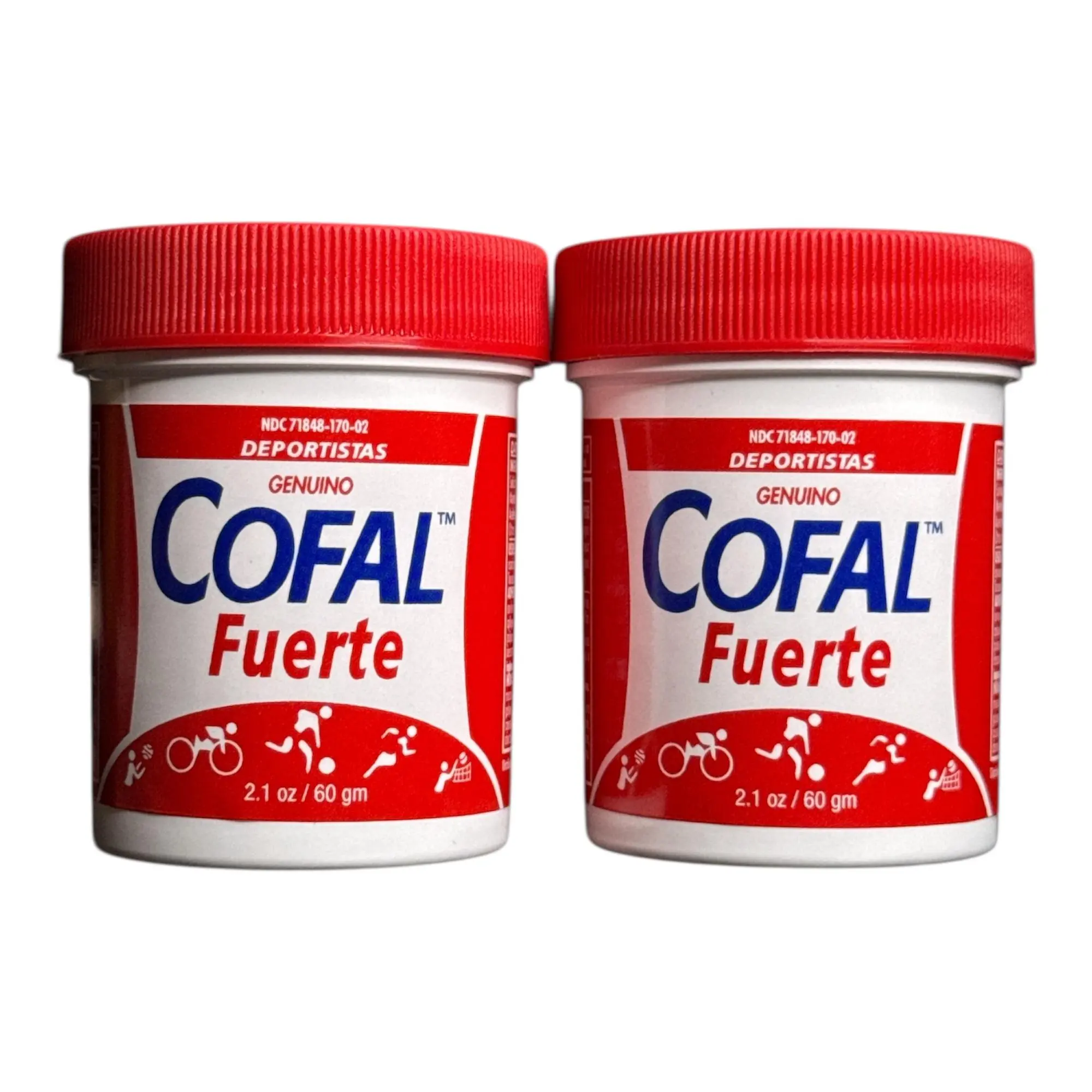 Cofal Fuerte Skin Lotion for Deportistas Genuino 2.1 oz 2pack - Genuine Moisturizers for Athletes, Targeted Skin Care, 3.5 oz