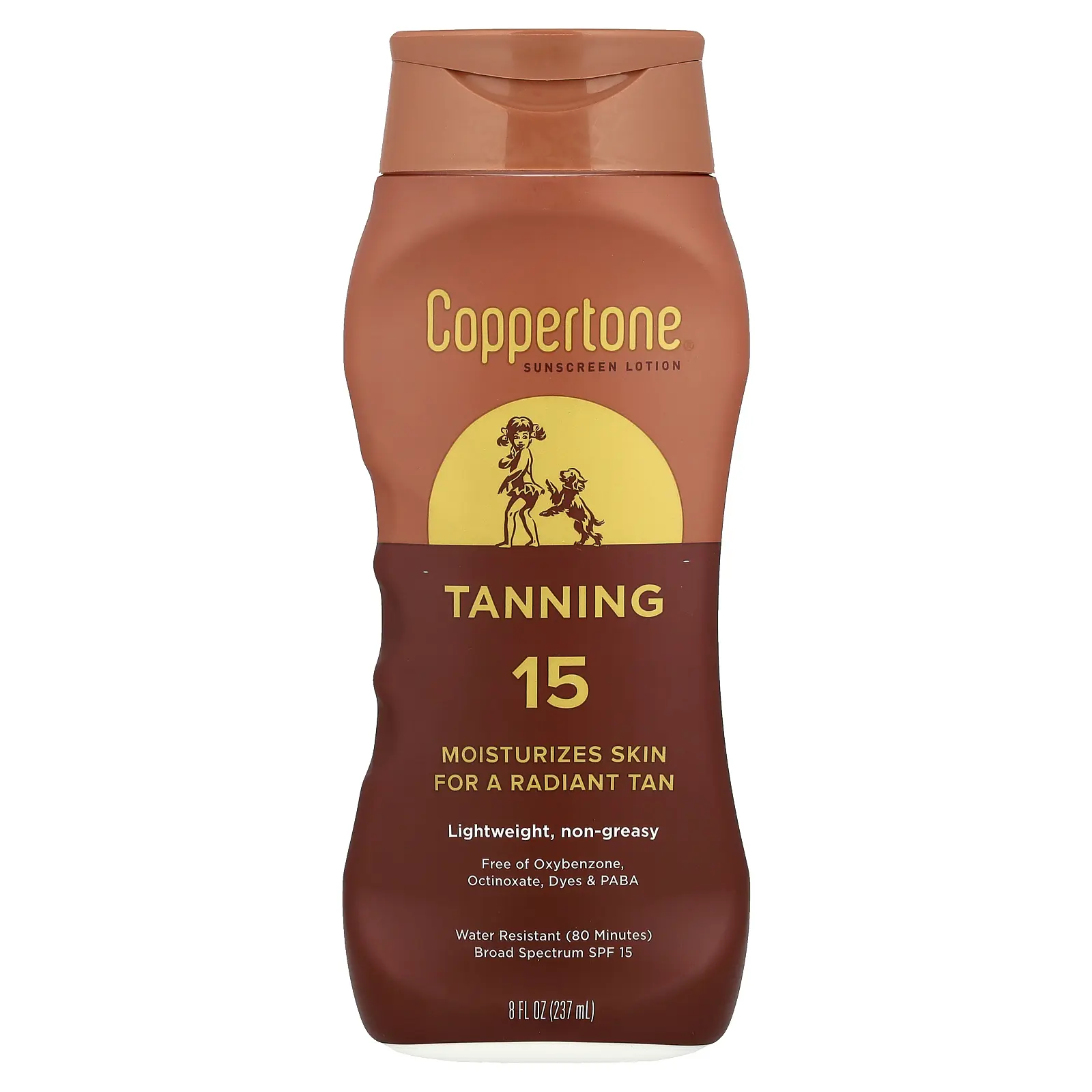Coppertone Tanning, Sunscreen Lotion, SPF 15, 8 fl oz (237 ml) | HSA/FSA Eligible