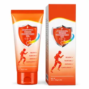 Glucosamine Chondroitin Sulfate MSM Topical Joint Care Gel 100g, Fast Absorb Rub Cream Relieve Knee Elbow Muscle Soreness Nourish Cartilage for Sportsman Elderly Joint Discomfort