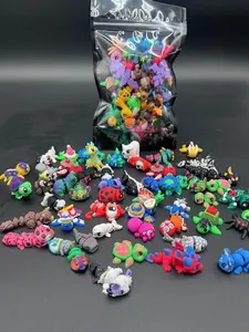 30pc Assorted 3D Printed Micro Animal Blind Bags, Tiny Mini Collectible Figurines for Home Decor