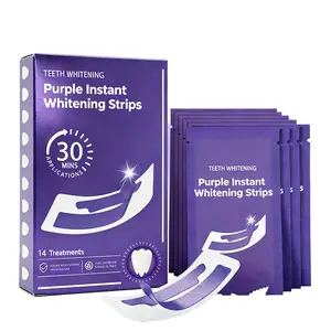 2026 New Purple Teeth Whitening Strips,28 PCS Whitening Sessions,Purple Tooth Whitening, Tooth Stain Treatment, Combining Whitening and Colour Correction,Peroxide-Free whiten