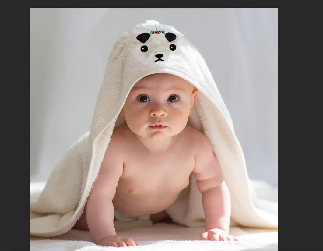 Ioly's Baby Hooded Towel for Kids - Soft and Absorbent (Large -41" x 41") with Hood for Toddlers and Babies, Cartoon Animal Design