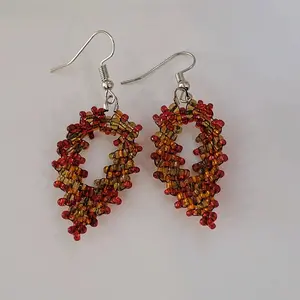 Beaded Leaf Earrings for Women, Perfect for Any Occasion