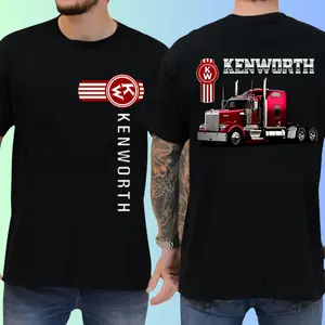 Kenworth Graphic T-Shirt – Trucker Life Red Semi Truck Tee, Truck Apparel, Highway Hauler Shirt, Gift for Truck Lovers, Unisex American Truck Outfit