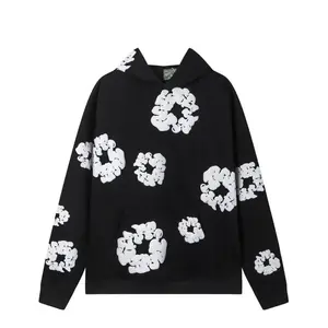 Hooded sweatshirt, loose-fitting hooded shirt, for daily casual wear,street style, with pockets