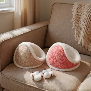 2pcs 15cm Unisex Plush Ear Warmers, Winter Insulated Ear Covers, Soft Plush Material, Thick Design, Comfortable and Stylish, Ideal for Daily Use