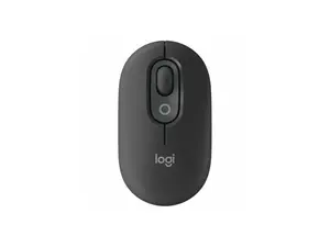 Logitech POP Mouse, Wireless Mouse with Customizable Emojis, SilentTouch Technology, Precision/Speed Scroll, Compact Design, Bluetooth, Multi-Device, OS Compatible - Graphite