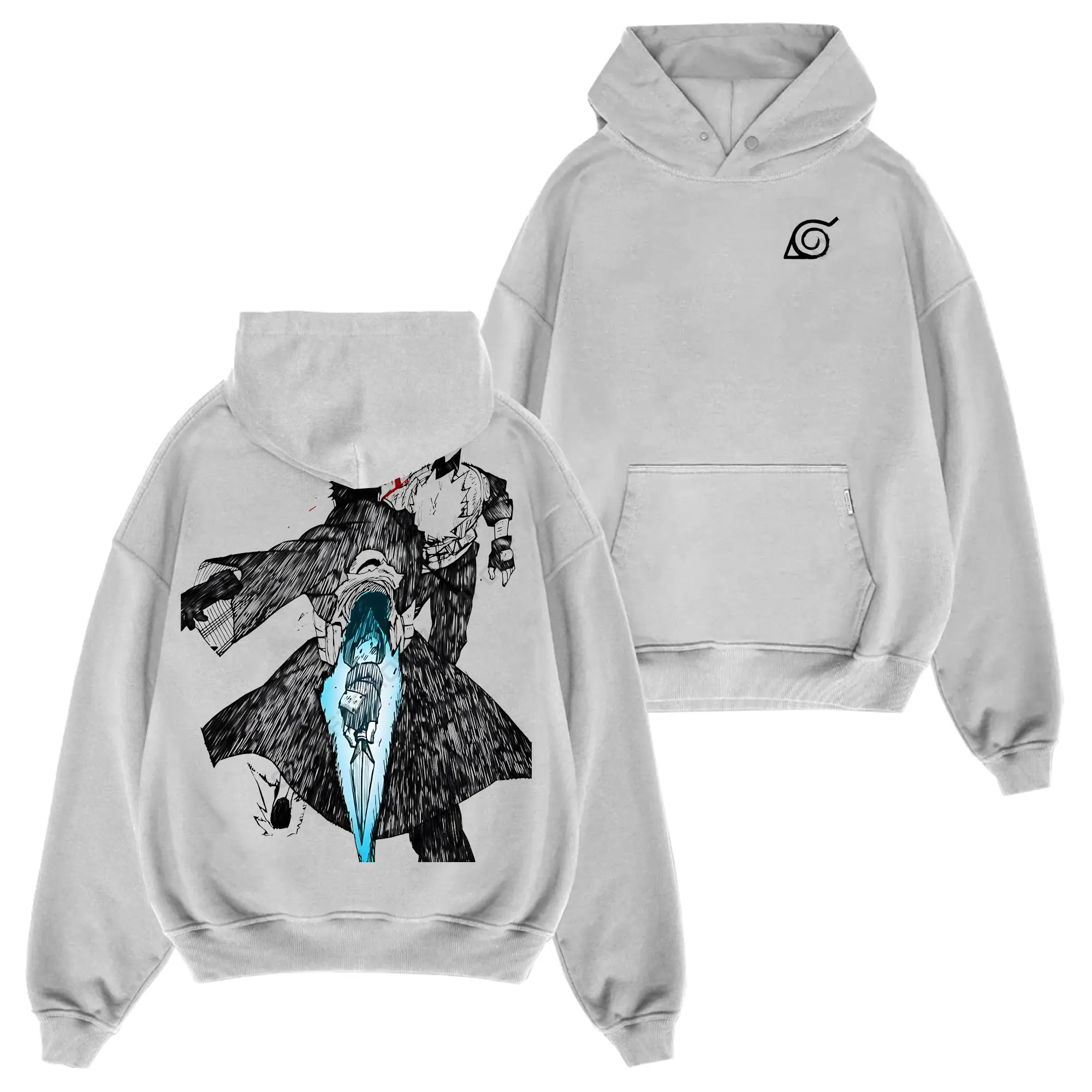 [Shinobi Shop] Limited Tobi Obito Uchiha x Kakashi Hatake - Naruto Shippuden #69 Hoodie T-Shirt Sweatshirt, Retro Vintage Unisex Graphic 90s Cotton, Gift For Wibu, Anime Manga Y2K Streetwear Classic Fabric