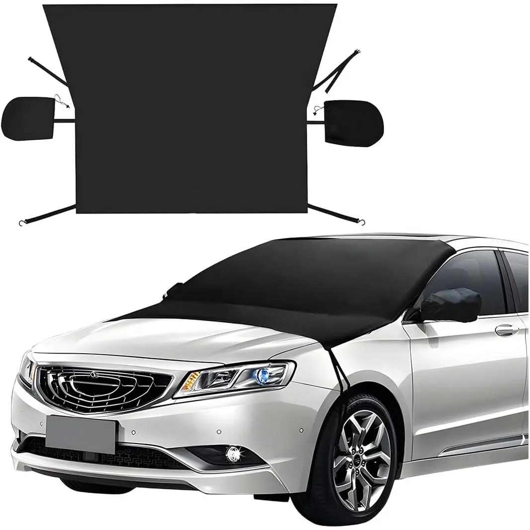 Car Windshield Cover for Ice and Snow, Waterproof Oxford Vehicle Sun Shade Defense Frost Protector with Side Mirror Cover, Auto Windscreen Protective Guard, Universal for Most Cars shopping friday black douyin wind sticker