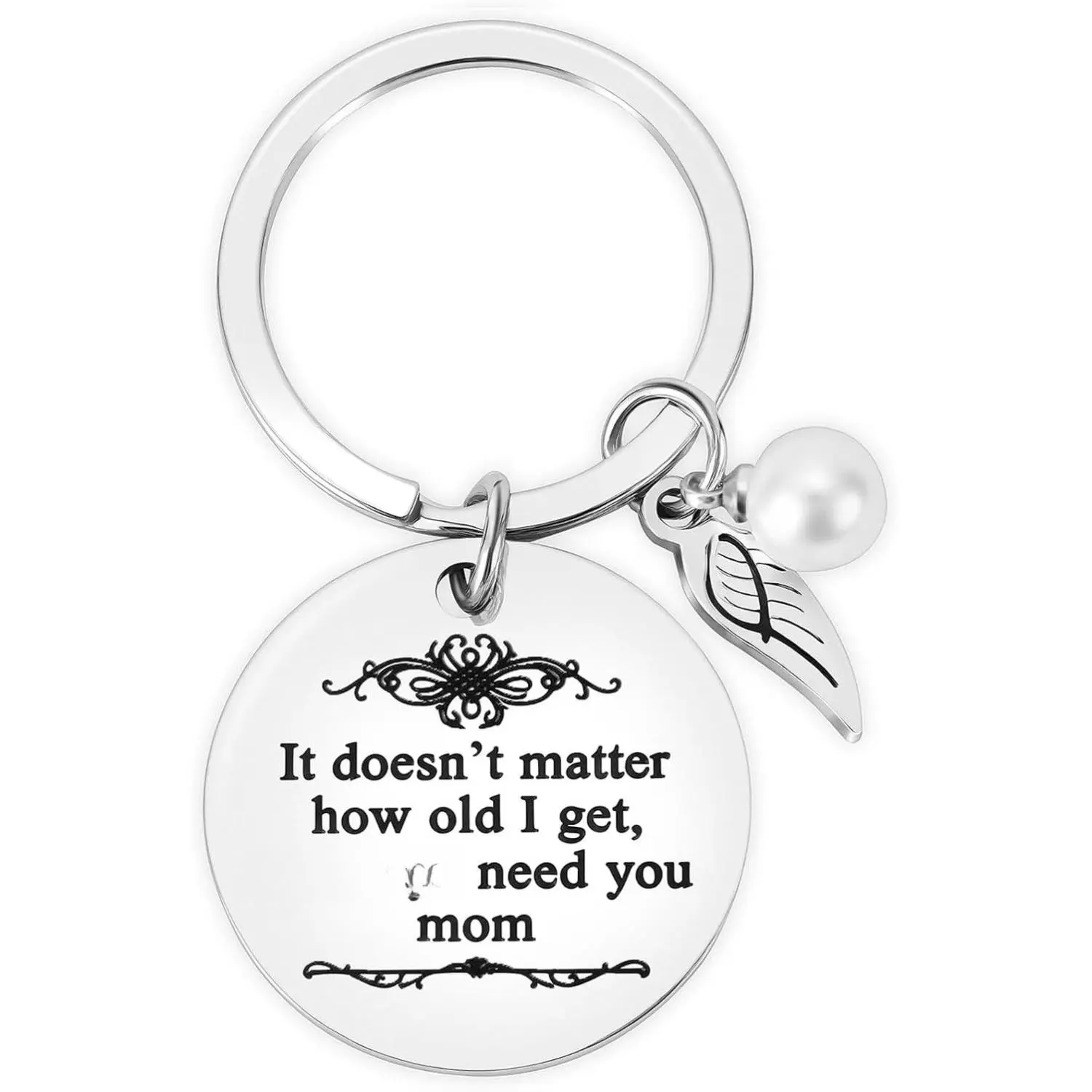 Mom Birthday Gifts from Daughter Son, Mom Keychain Gift for MaMa Birthday Christmas Mother's Day Valentine's Day