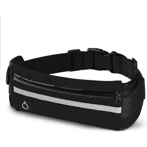 Outdoor Sports Waist Pack Invisible Slim Phone Holder Belt Bag for Running Marathon & Fitness Compact Spacious Adjustable Fit 33.46 in Total Length