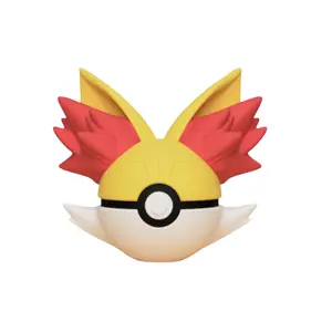 Fennekin Poke Ball - Inspired 3D Printed Collectible