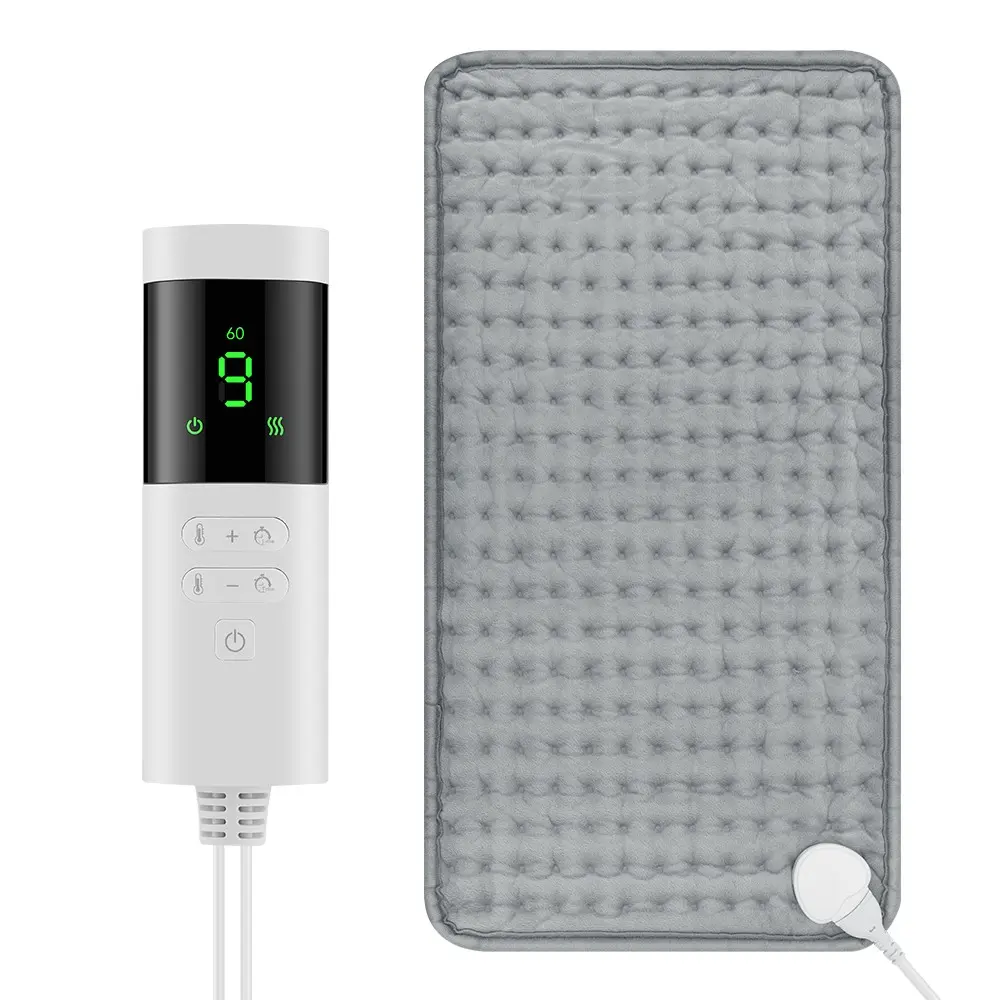 Washable Home Heating Pad, 9 Temperature Settings, Adjustable Heating Temperature, Timer Function, Soft Skin-Friendly, Portable, Fall Winter Warmth Relief, Gift for Family