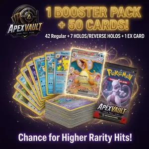 Pokemon Surprise Card Pack, 50+ Cards, Guaranteed Holo Rare, English Booster Pack