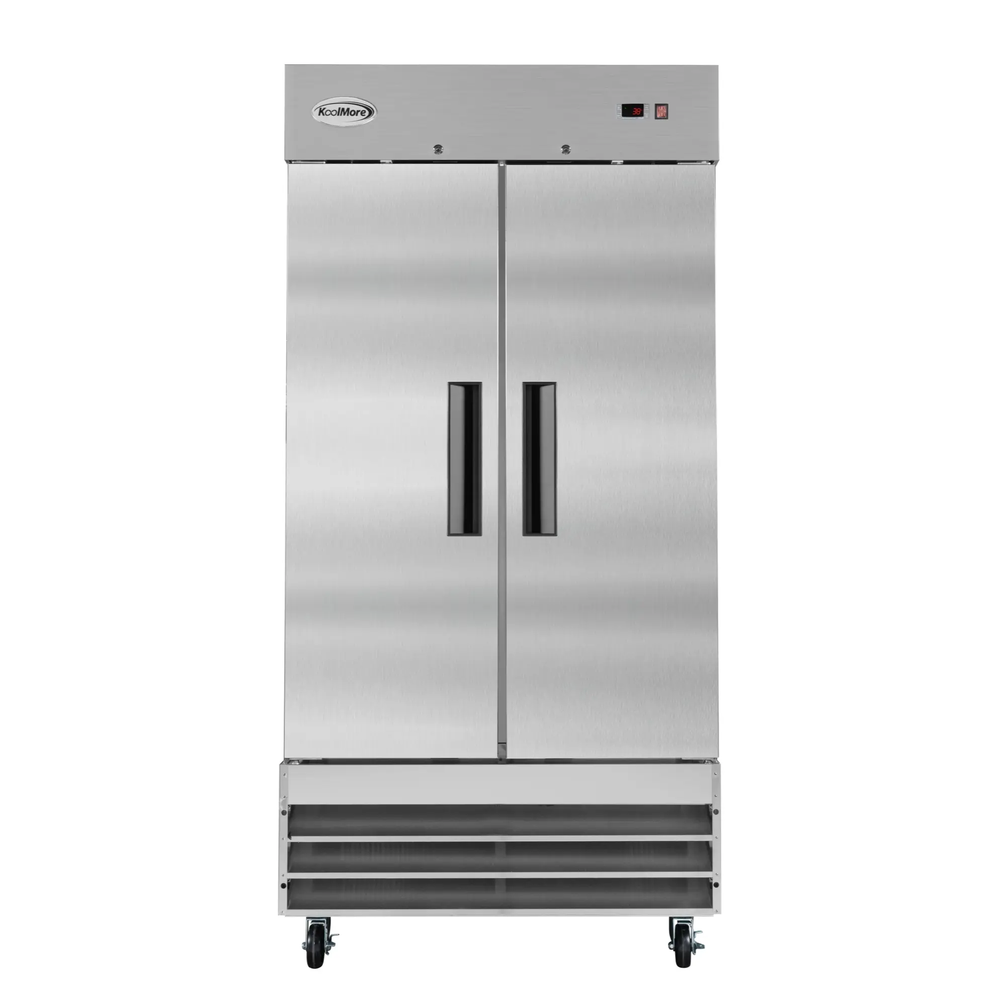39 in. Two Door Commercial Reach-In Refrigerator 30 cu. ft. in Stainless Steel - RIR-2D-SS35C