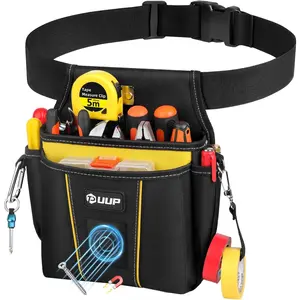 Magnetic Tool Belt for Men, 10 Pockets Heavy Duty Tool Pouch, Magnet Holster Nails Utility Toolbelt Detachable Adjustable Waist Holder for Handyman Contractor Mechanic Plumber, Gifts for Men, Dad