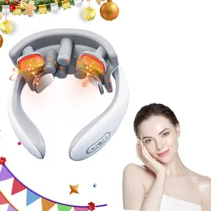 New electric charging intelligent neck and back massager, can relax and relieve muscles, electric heating shoulder and neck device, suitable for holiday gift giving, neck shoulder relaxer