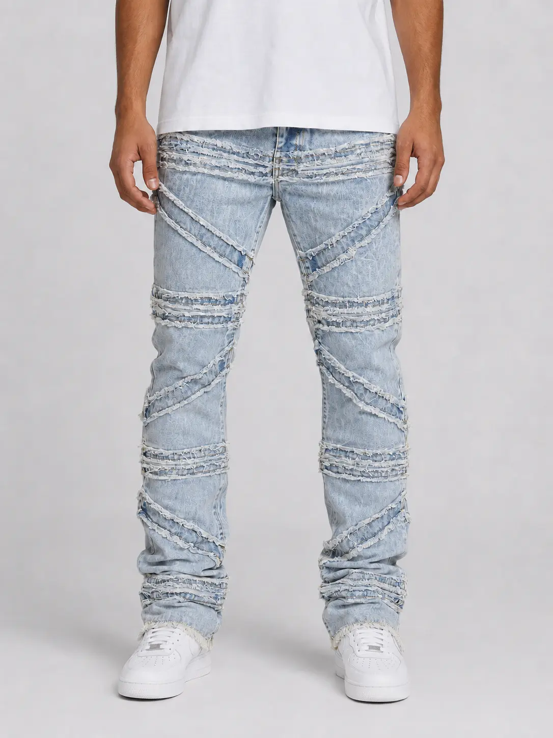 FWRD 'Crossover' Stacked Denim (Ice Blue) FW-330216
