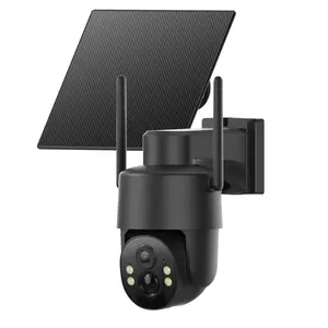 Solar Powered 4G Security Camera, 4MP HD Color Night Vision, No WiFi Outdoor Camera for Farm/Home with IP65 Waterproof, Data Service Supported