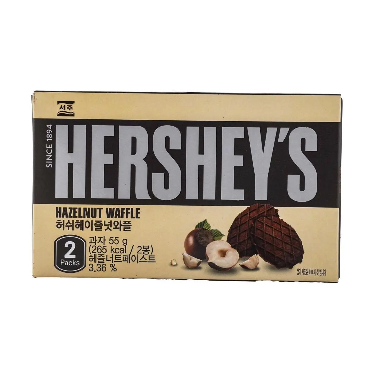 HERSHEY'S Korea Hazelnut Chocolate Wafer Cookies 55g - Crunchy Snack Bites HERSHEY'S Korea Hazelnut Chocolate Wafer Cookies 55g - Crunchy Snack Bites