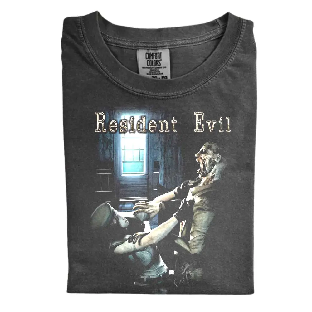 The Vintage Y2K Horror Game Comfort Color Shirt, Resident Evil 2002 Shirt, Horror Video Game Shirt, Gift for Men, Gift for Women, Crew Neck T-shirt, Trending T-shirt