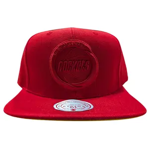 Mitchell & Ness Red Houston Rockets Tonal Eclipse HWC Snapback
