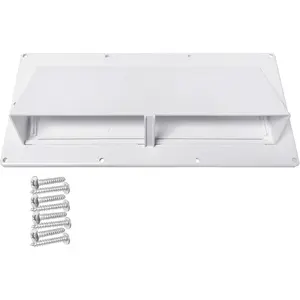 RV Exhaust Vent Cover (White) -  RV Stove Vent Cover Replacement for , Campers, Motorhomes - Easy to Install with Hardware Included