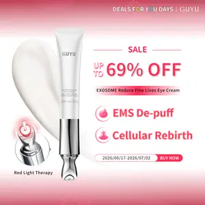 GUYU EXOSOME EMS Eye Cream - PDRN NAD+ HME Caffeine Ceramide for Dark Circles Puffiness eye bags wrinkles, Micro-current tech Anti-Aging Eye Treatment for Fine Lines & Lifting, Revitalising Cells, hydrating,#summerwins #dealsforyoudays,summerwins