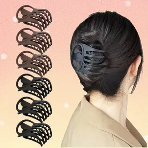 6 Pack Women's Extra Large Flat Claw Hair Clips - Heavy Duty Alligator Clips with Wide Teeth Grip, Non-Slip Grip for Thick/Long/Heavy Hair - Heavy Duty Hair Clips for Braids, Buns, Updos, Ponytails, Ideal for Everyday, Formal, Sports Events tiktokshopspri
