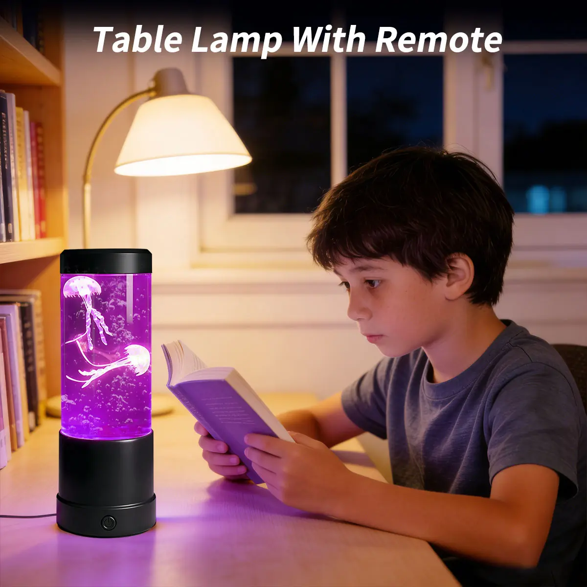 7-Color Changing Realistic Swim Jellyfish LED Lamp - Multi-Purpose Decorative Bedside Night Light, LED Lights Bedroom Lighting, Ideal Gift for Friends, Suitable for Home Bedroom Use, Led Lamp Lighting