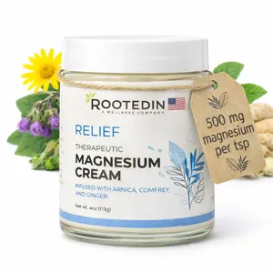 Magnesium Relief Cream | Targeted Muscle Therapy for Soreness & Tension | Arnica & White Willow | Fast-Absorbing & Hydrating Moisturizer Moisture
