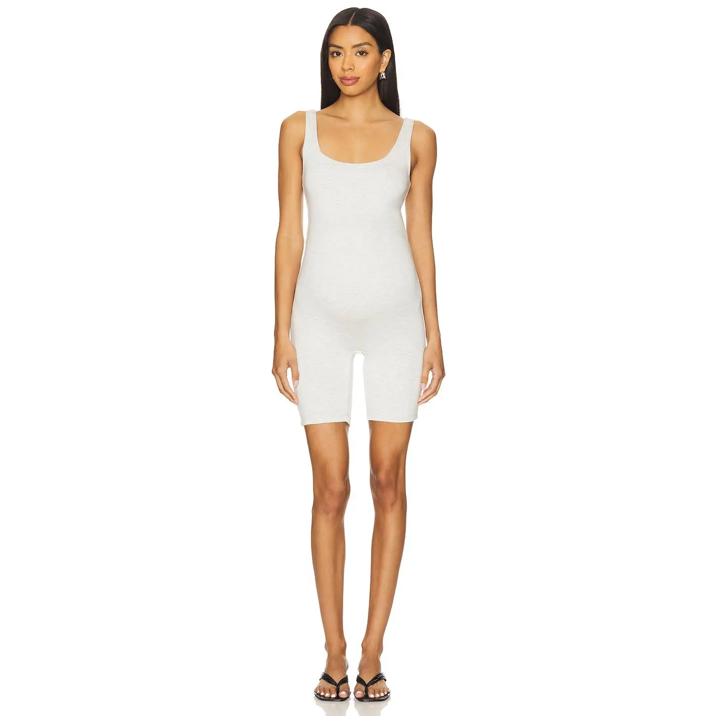 BUMPSUIT Cindy Romper in Heather Grey