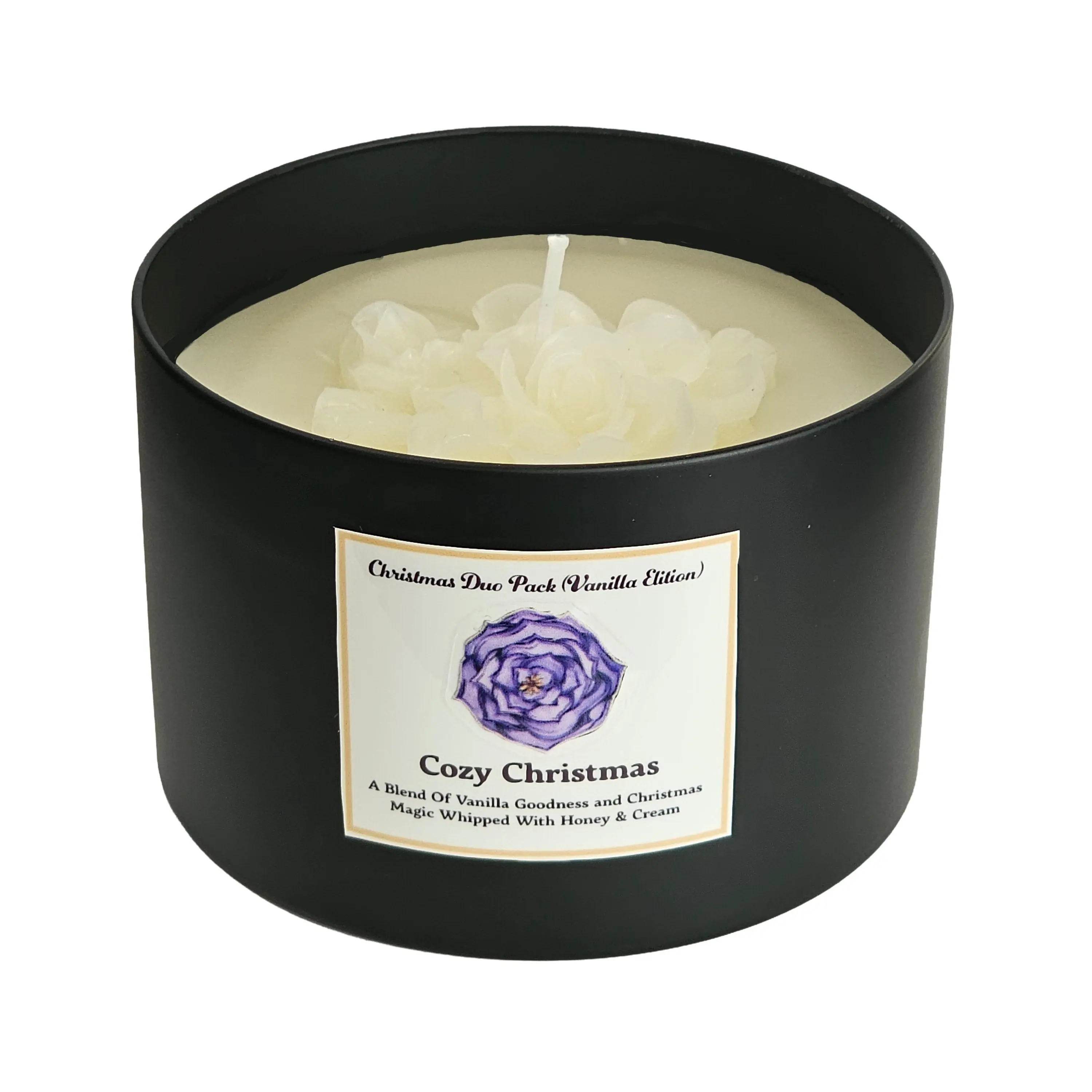 Cozy Christmas Warm Vanilla Aromatherapy Candle