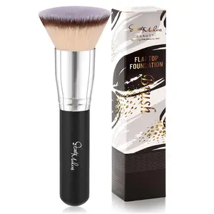 Makeup Brushes Foundation Brush for Liquid Makeup Blending Mineral Cream Powder Buffing Stippling Flawless Face Brush, Top Kabuki Foundation Brush, Contoured Foundation Gift for Women, Girls, Trending Product