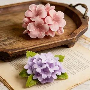 Two flower shaped silicone molds, suitable for clay, epoxy resin, and candle making. These silicone molds are easy to demold, reusable, multifunctional, suitable for various projects including home atmosphere and gift creation Handmade Crafts