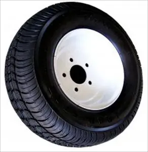 AMERICANA 3H310 White Plain Painted Tire - 215-60C Size, 5-Hole Design, 5 Lugs, 3H310 Model, Painted Finish