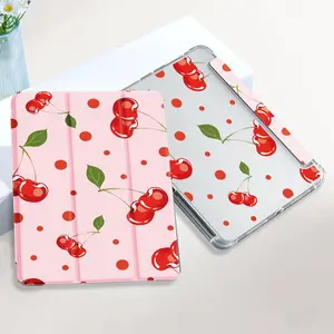Cherry Pattern Tablet Case, Tablet Casing, 1 Count Cute Tablet Protective Cover for iPad, Tablet Protector for Samsung Tab S7/S8/S9/S9 FE 11-inch