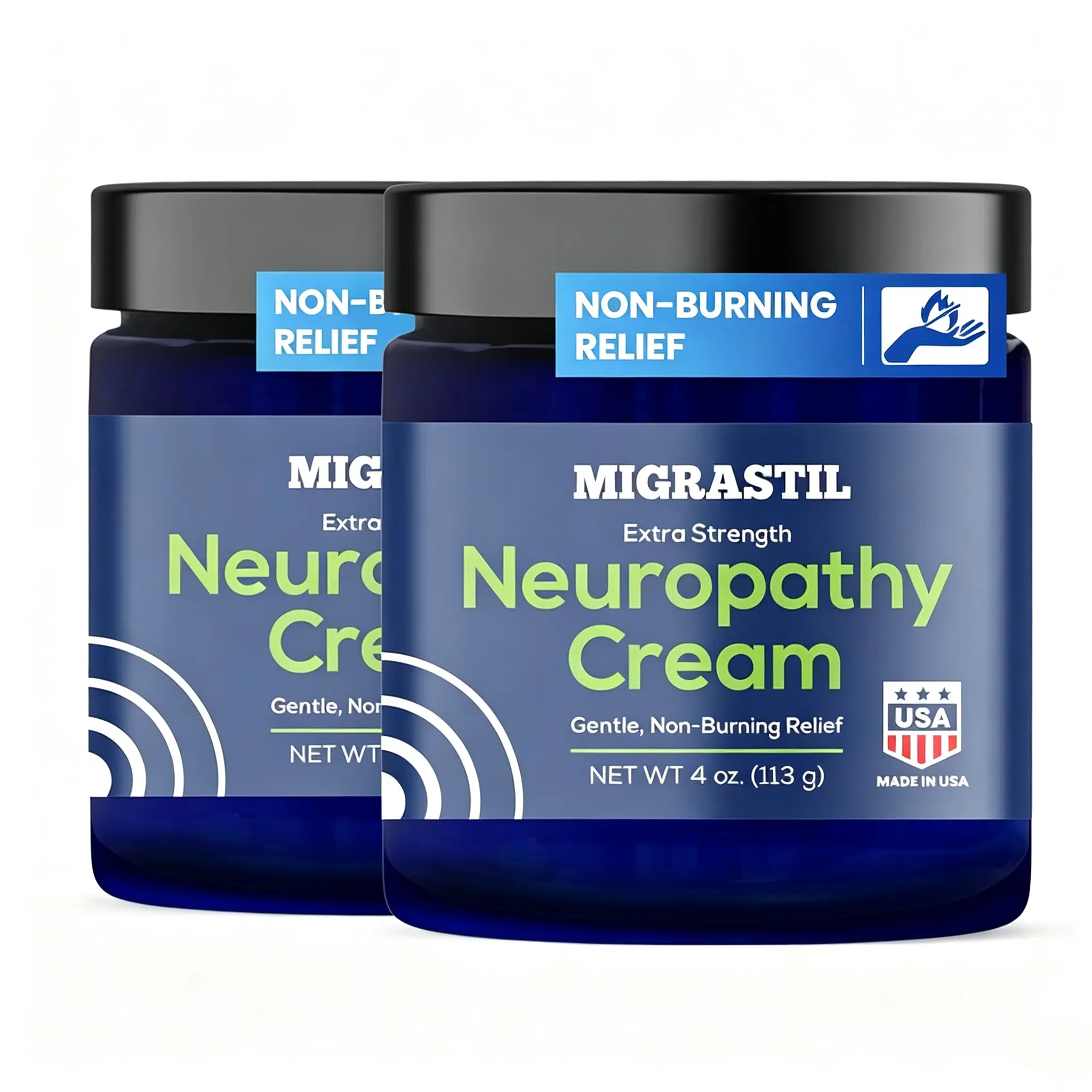 [BUY ONE GET ONE] Migrastil Neuropathy Cream - Soothing Cream for Feet, Legs, Hands, Etc. Aloe Shea Butter Gentle Clove Moisturizing Body Care Daily. HSA/FSA Eligible