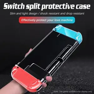 Stylish-For Switch Game Console Case Transparency Protective Shockproof Case Game Console Ultra Thin Split Protect Cover, Durable