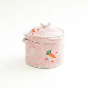 Hand-Painted Rabbit Portable Tea Set