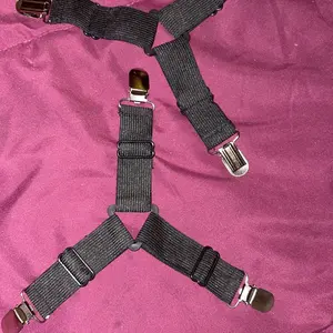 LMMAKE Bed Sheet Straps for Queen King Size Sheets Durable Elastic Material Fitted Sheet Clips to Keep Bedsheets in Place