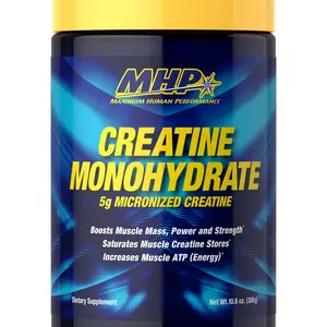 MHP Creatine Monohydrate 300g - Micronized Powder for Training Support 5g Per Serving Unflavored 10.6 oz