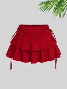 New Women's Fashion Casual Sexy Versatile Trendy Half Body Skirt, Slim-Fitting Cute Summer Skirt, Moderate Fabric, Short Length